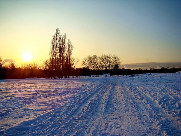 зимний закат