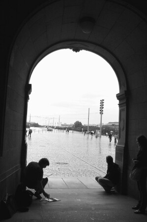 Дождь в Дрездене