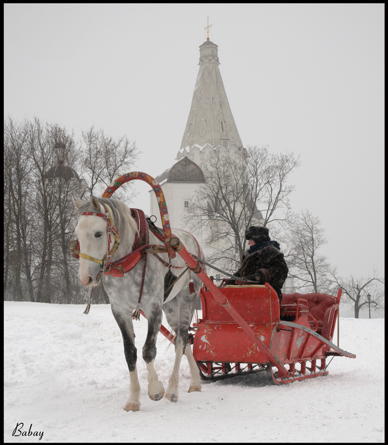 Коломенское, сани