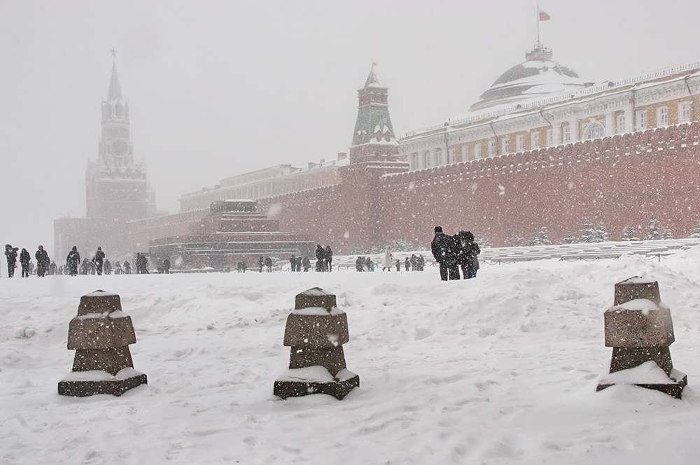 Метель на Красной плошади