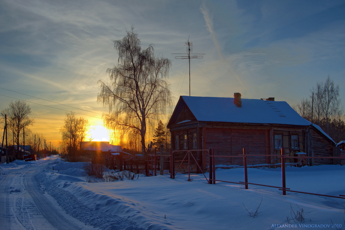 Сумерки в деревне