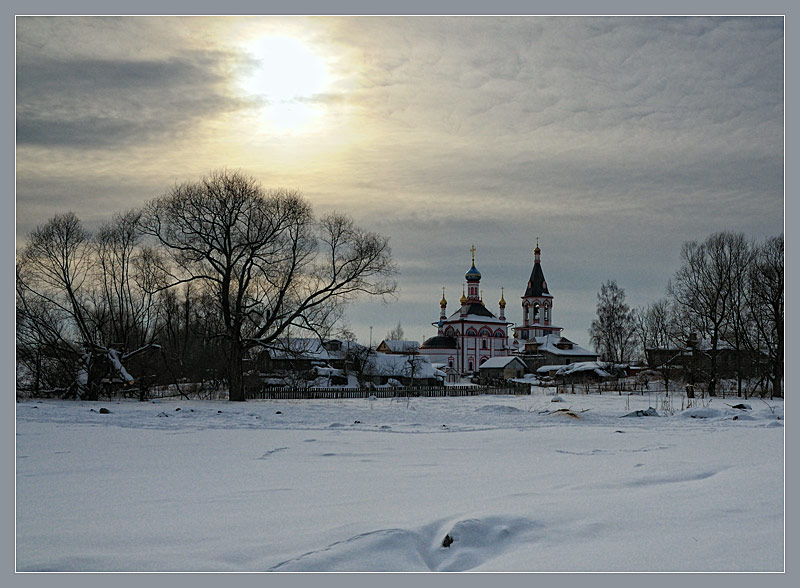 Зимняя деревенская