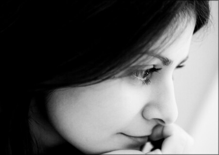 A triste smile