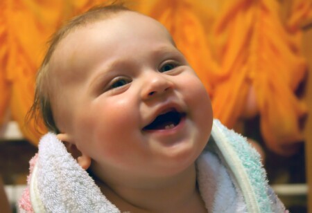 После купания