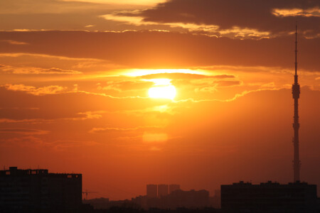 Закат с 12 этажа...