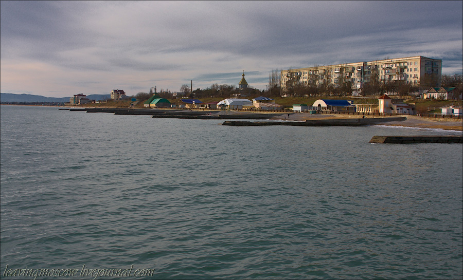 Поселок Приморский зимой