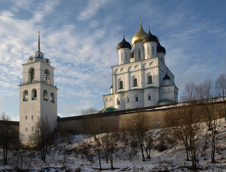 Зимние воспоминания о Псковском кремле