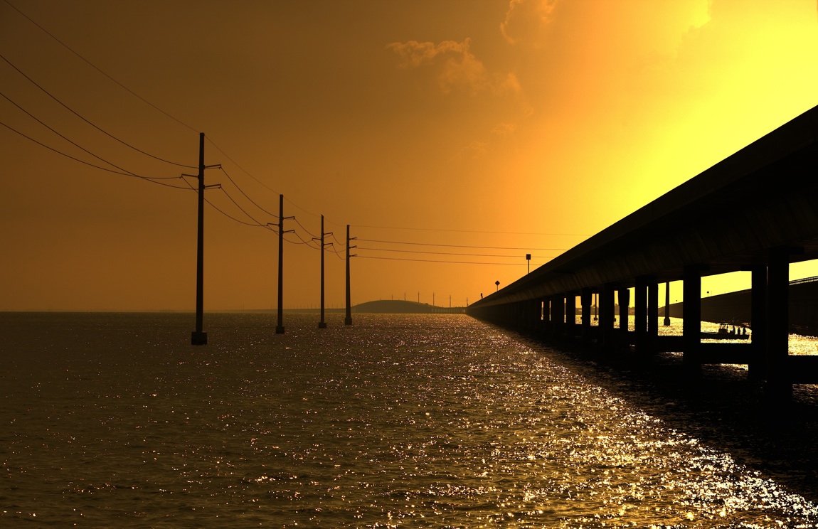 Закат и мосты (KeyWest.USA)