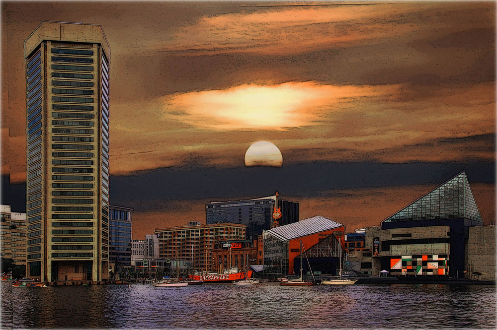 Baltimore harbor..