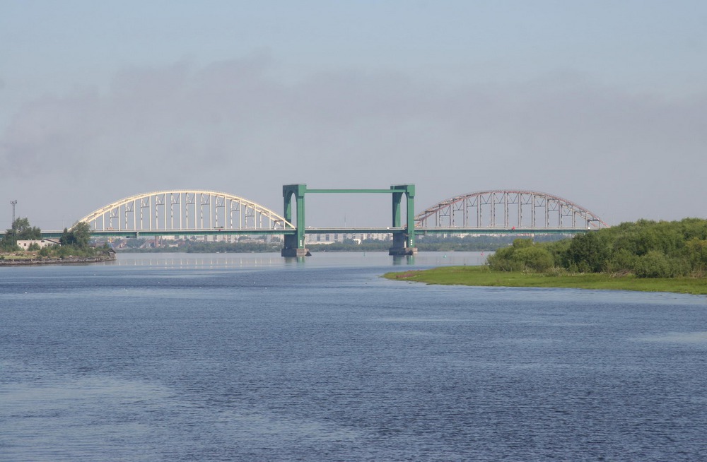 Краснофлотский мост в Архангельске