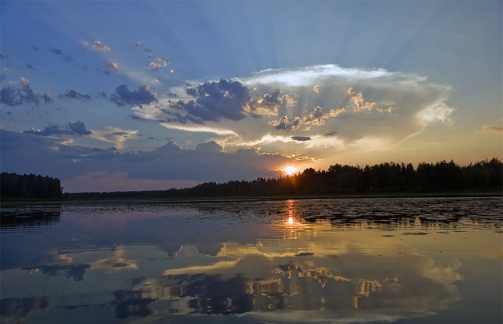 Закат на Троце