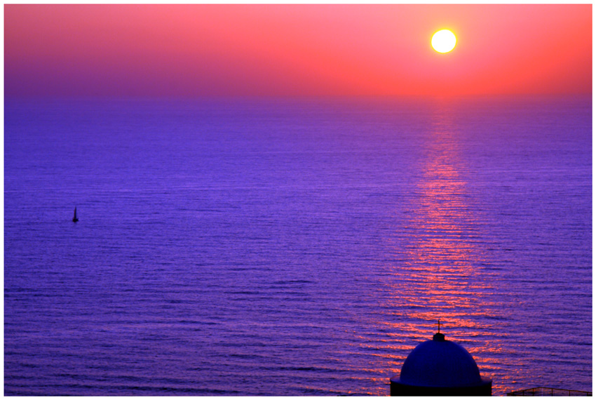 Sunset on the Mediterranean..