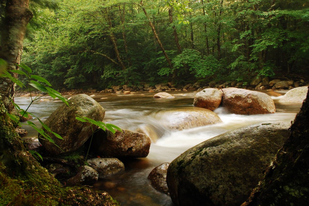 Morning river in New Hampshire, USA