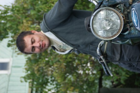 мотоцикл и человек