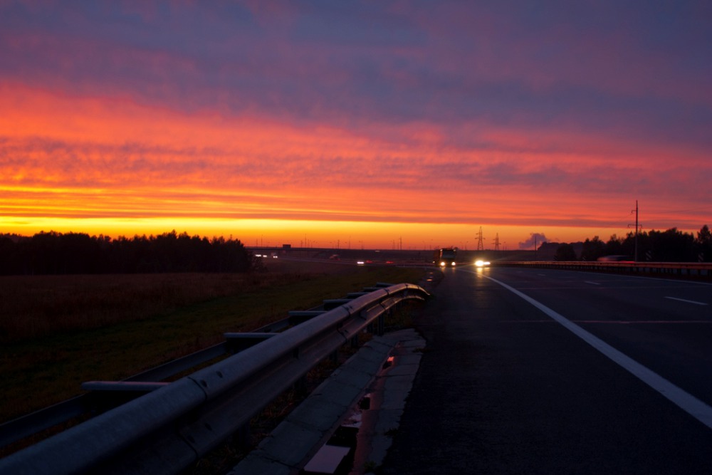 Road in Moscow