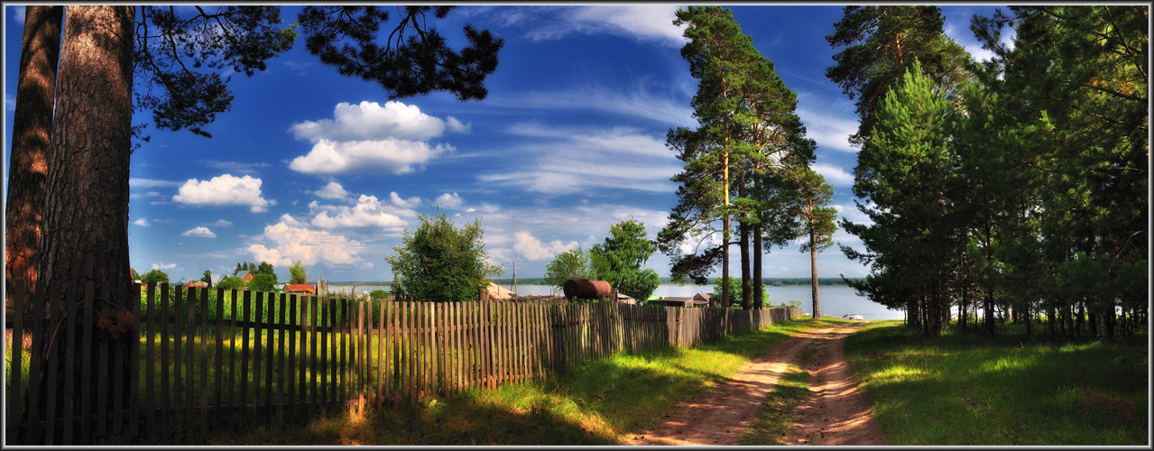 Заборы деревенские.