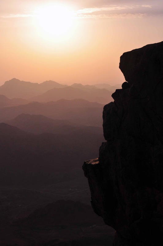 Dawn in the Sinai desert