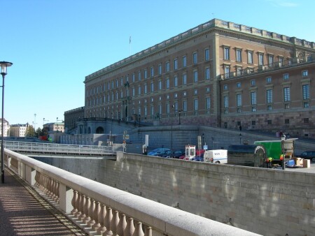 Стокгольм. Вид на Королевский дворец, северный фасад