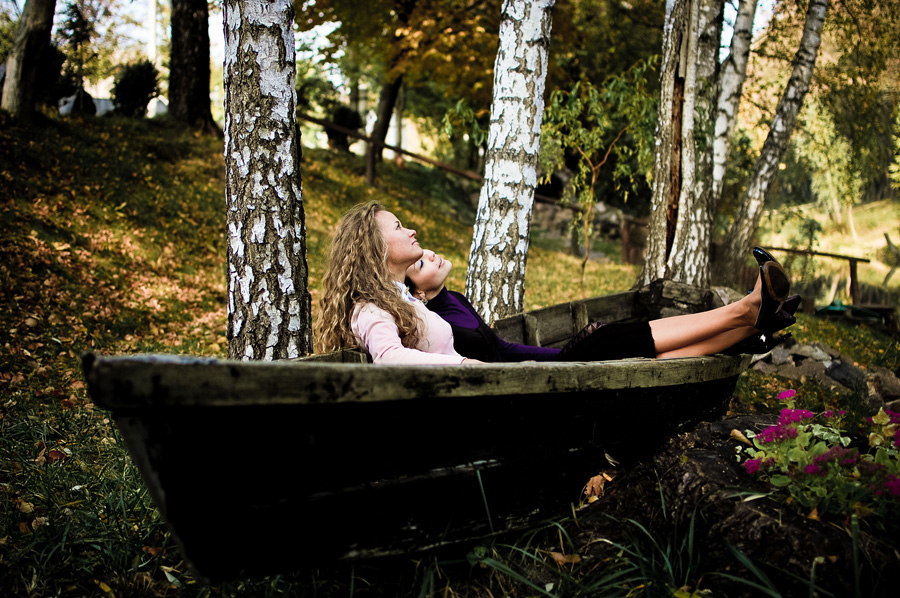 girls in a boat