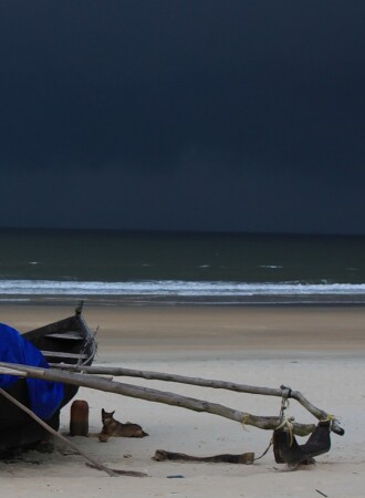 Пейзаж с лодкой