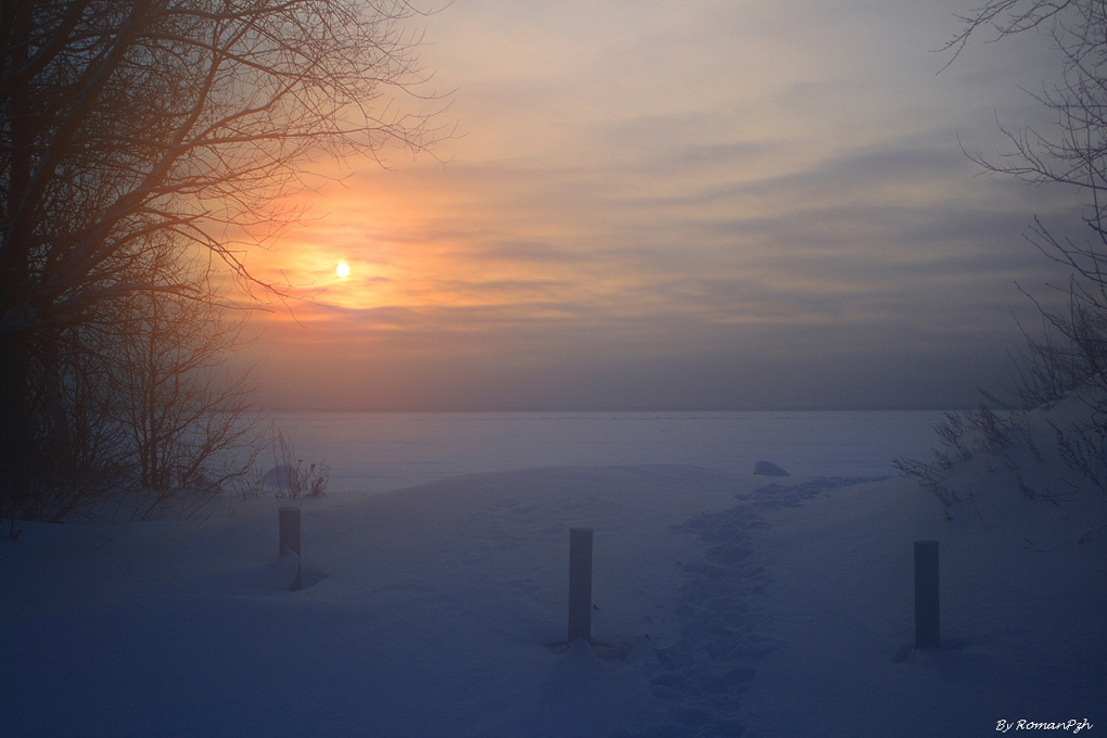 winter sunset ...