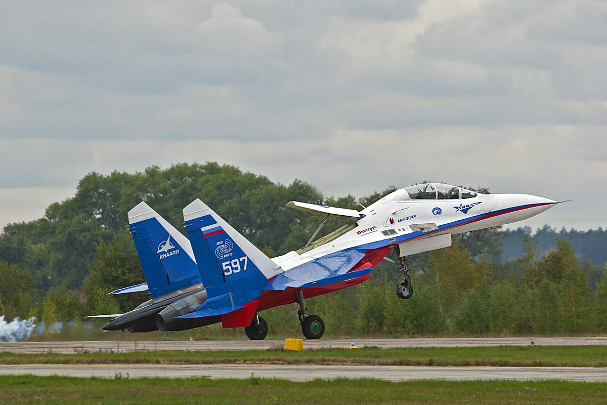 Су-30 на пробеге