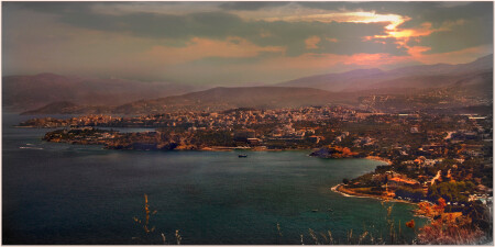 Crete at sunset...