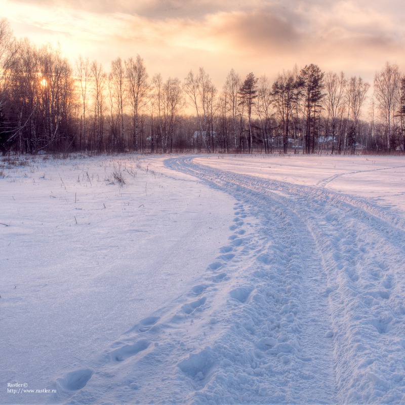 early evening winter