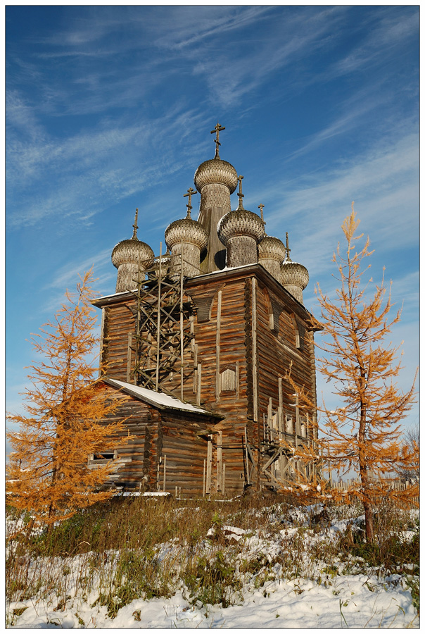 Сретенская церковь, первый снег...