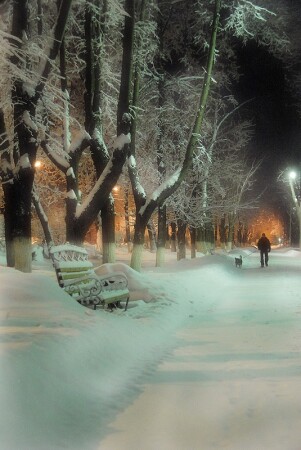 городское утро