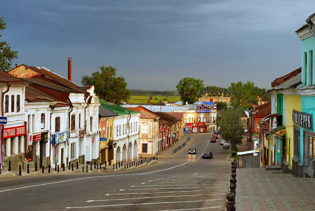 Уголок старого Арзамаса. Гостиный ряд.