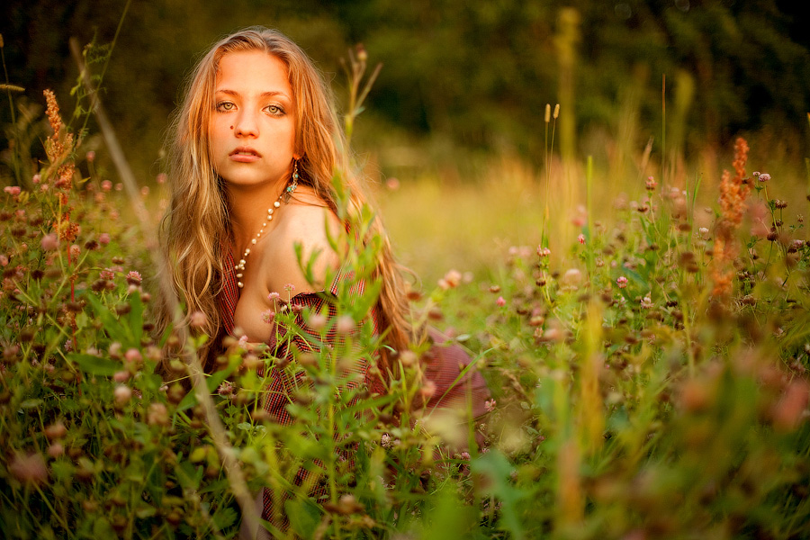 Sunset girl