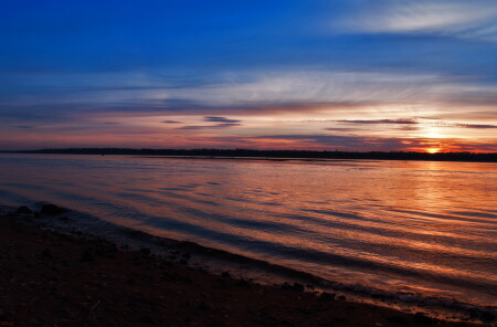 Закат на Волге