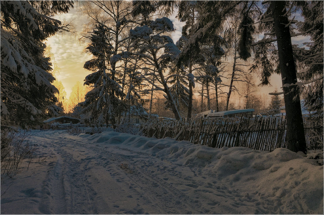 Палитра зимнего заката