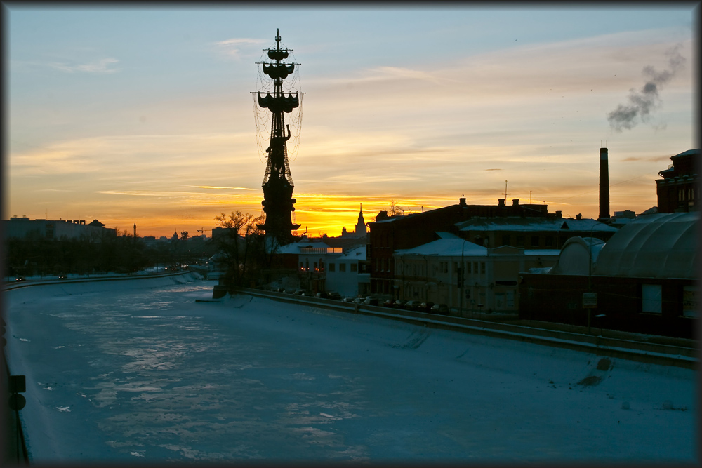 Зимний вечер в Москве