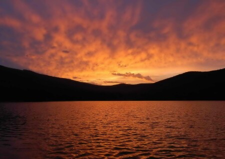 Закат на озере Круглом