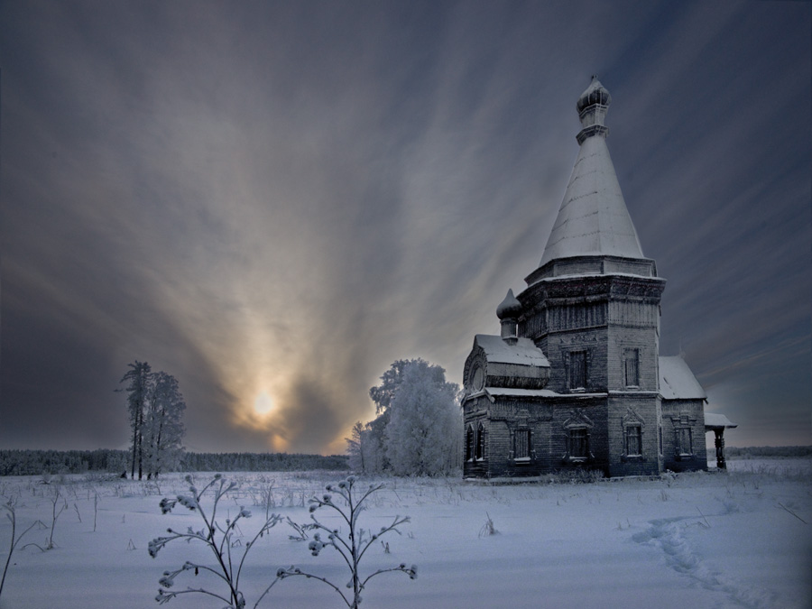 Каргополь деревянная Церковь