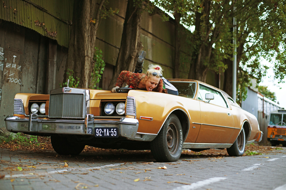 Masha and her beloved car