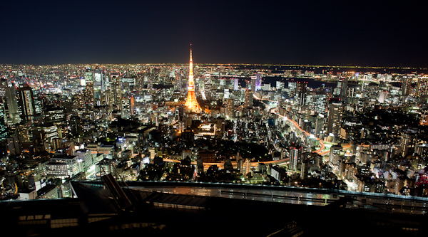 Roppongi Hills Mori Tower или ночной Токио с 55-го этажа