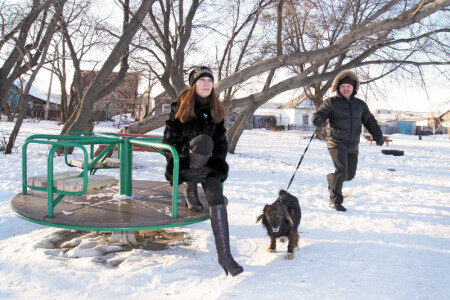 На прогулке