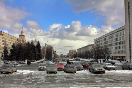 мокрая улица