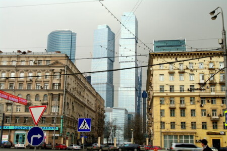 Вид на &amp;quot;Москва Сити&amp;quot; с улицы Дунаевского