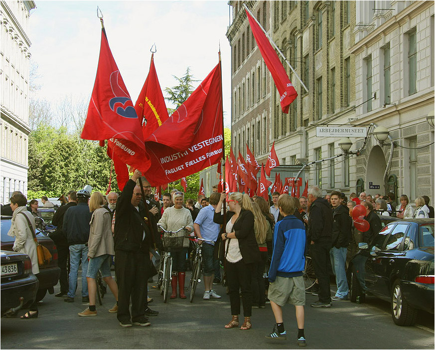 Первомай в Копенгагене.