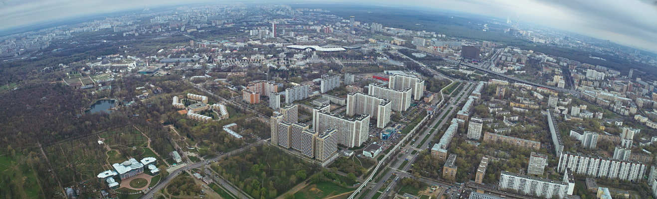 Вид с Останкинской башни.