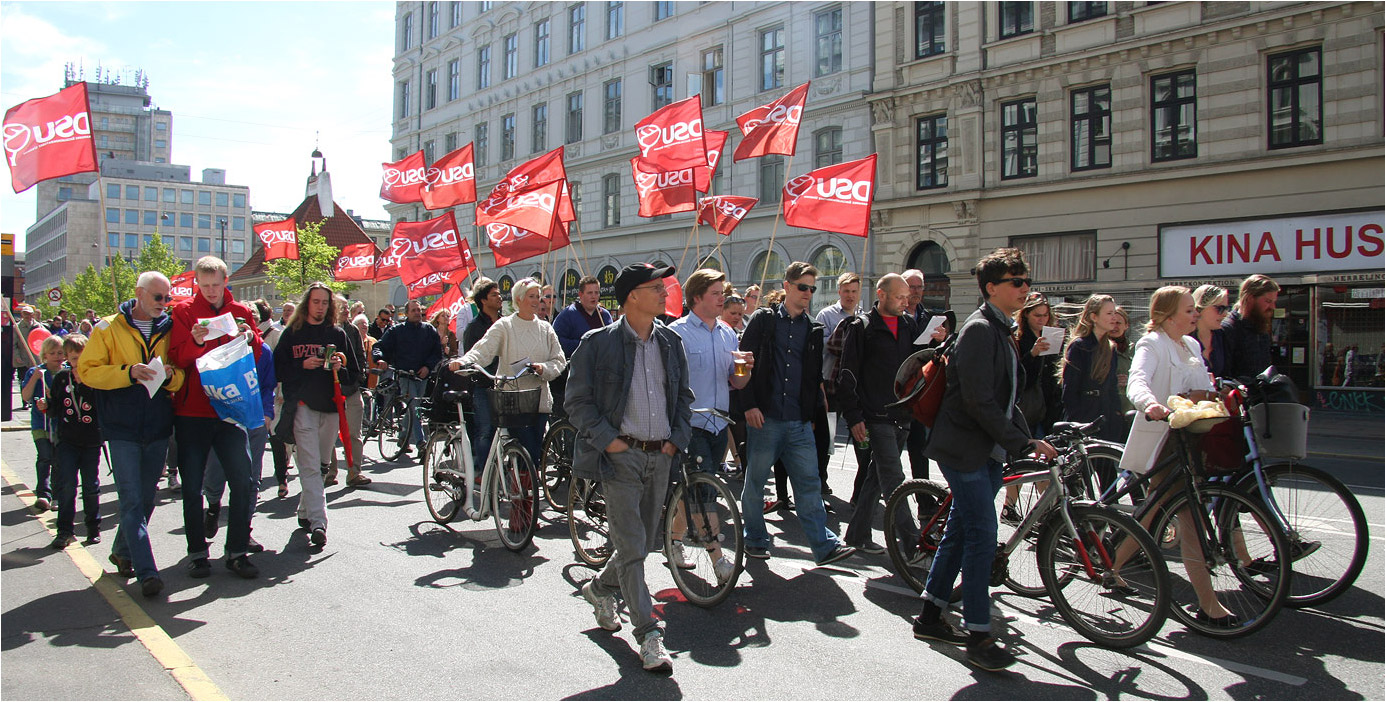 Первомай в Копенгагене.