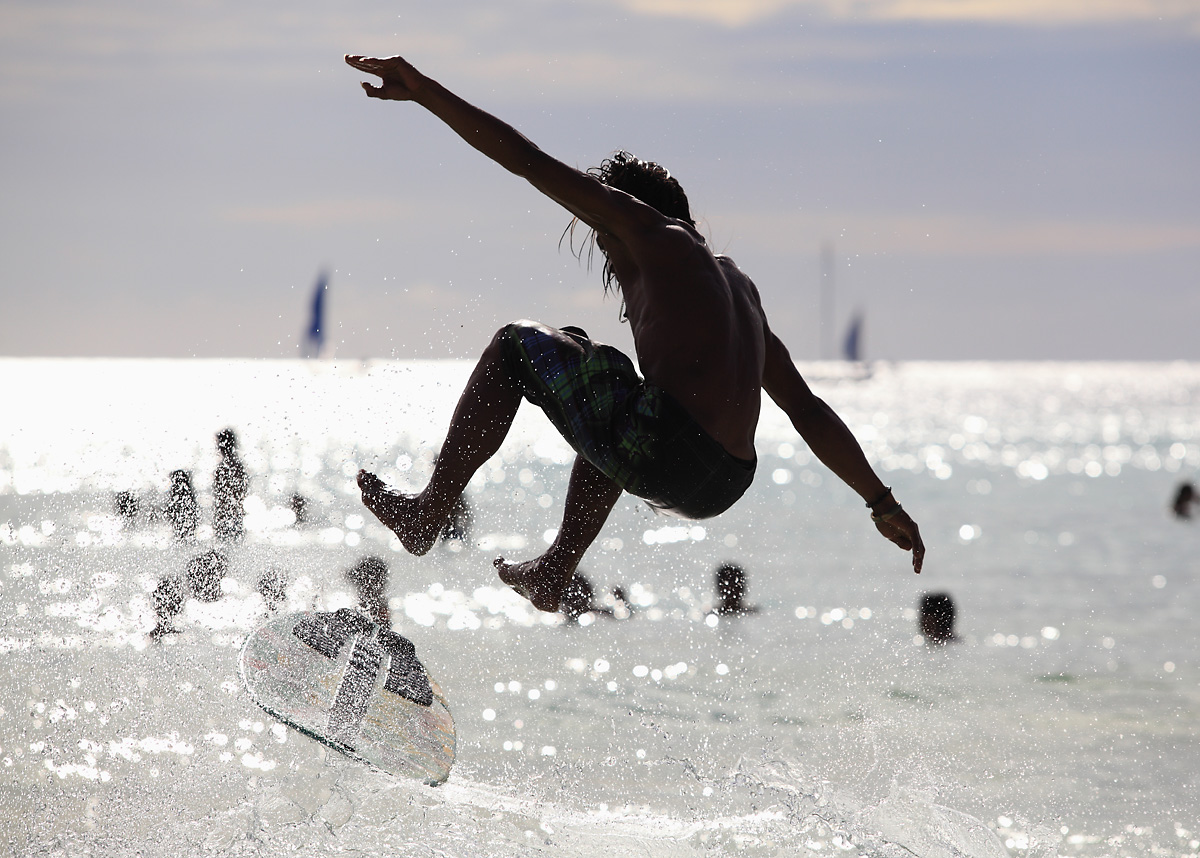 skimboarding