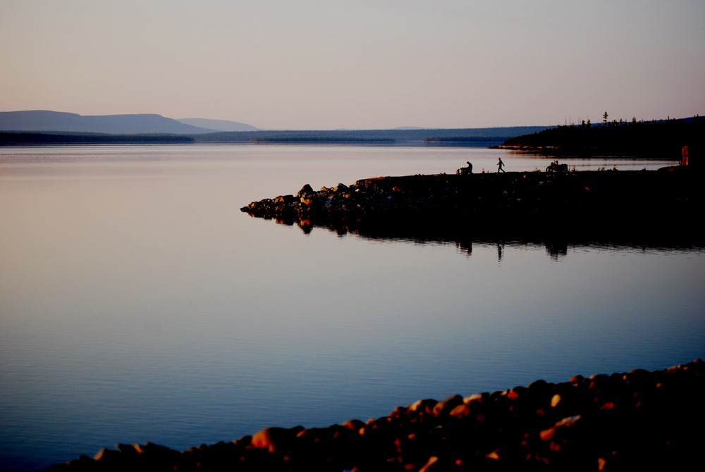 Закат на Курейке