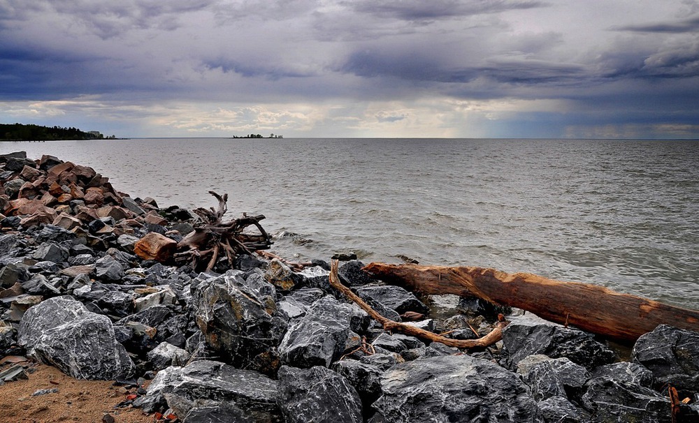 На берегу Обского моря