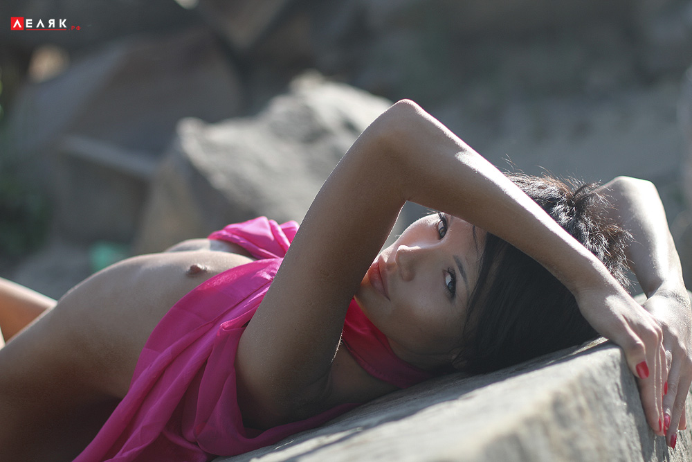 Pink on the beach