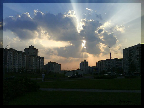 cloud over the city